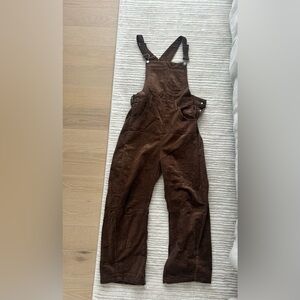 Brown Corduroy Overalls